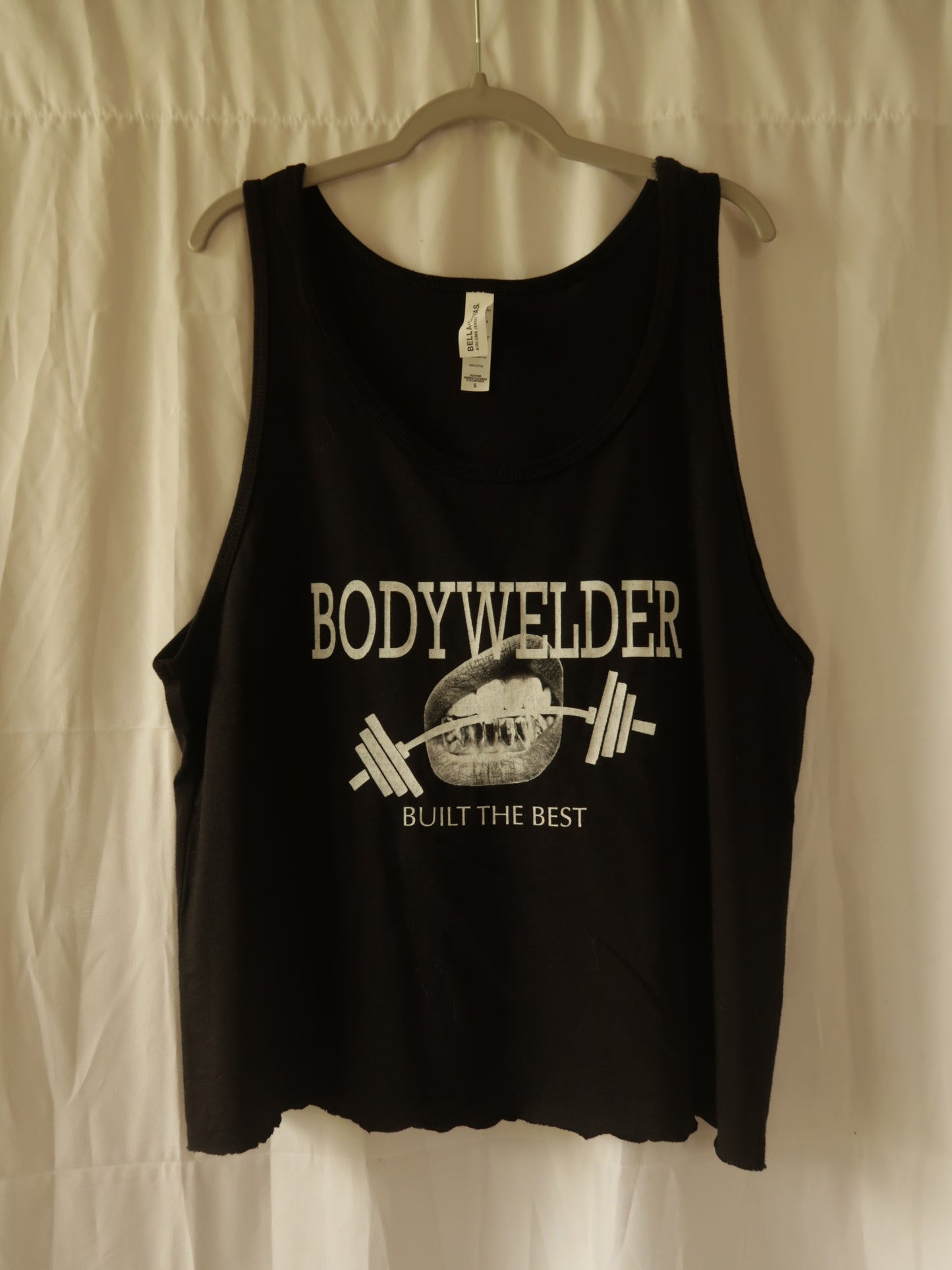 Rhinestoned Bodywelder Spice Tank - XS Black