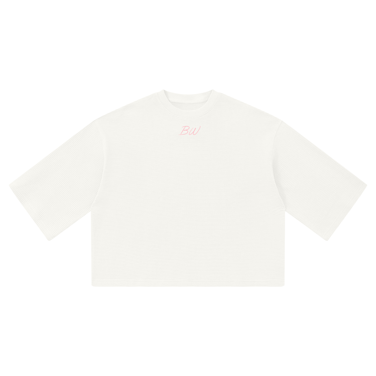 BW Waffle Boxy Crewneck