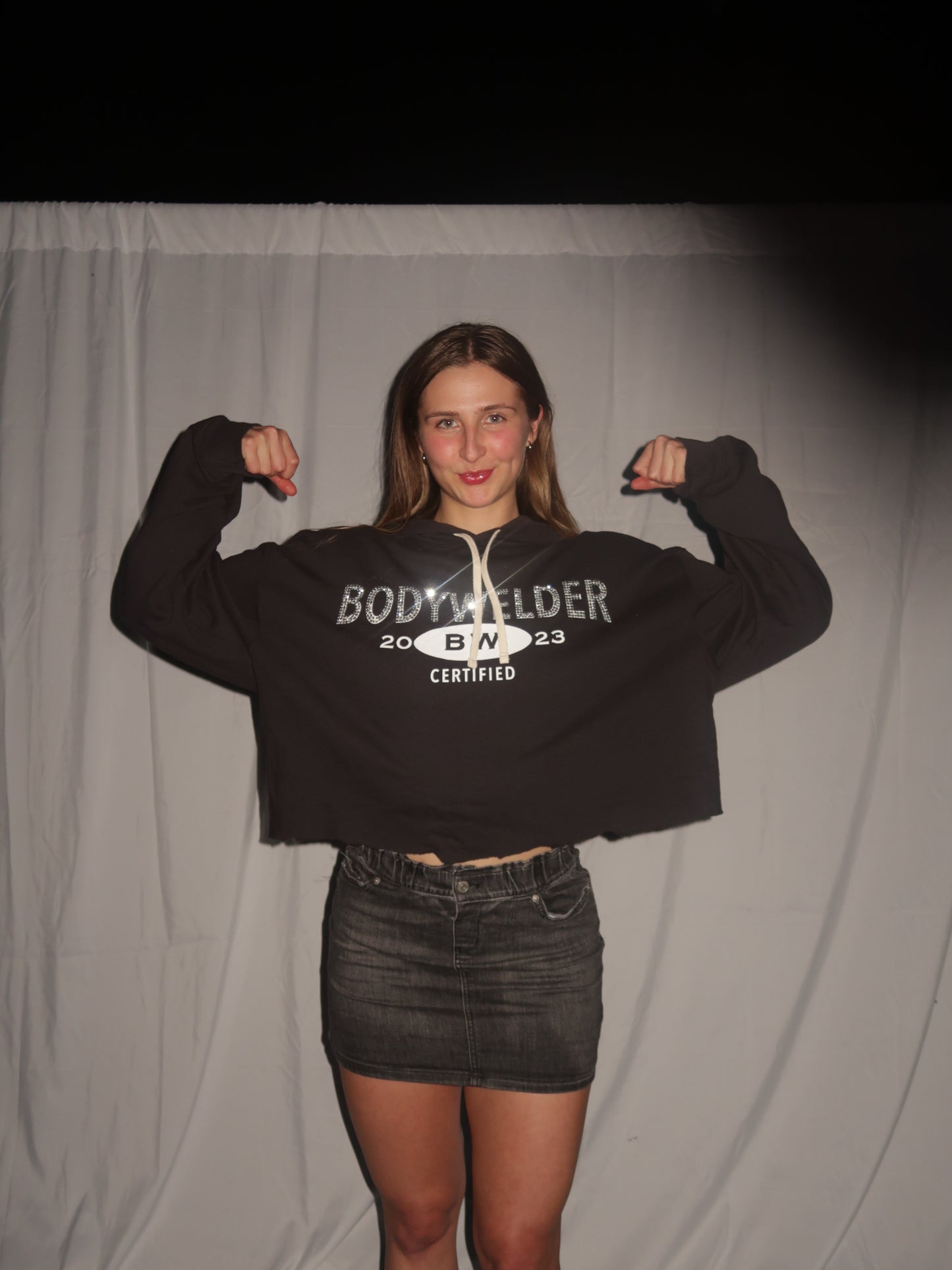 Rhinestoned Bodywelder Classic Hoodie