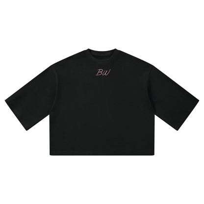 BW Waffle Boxy Crewneck